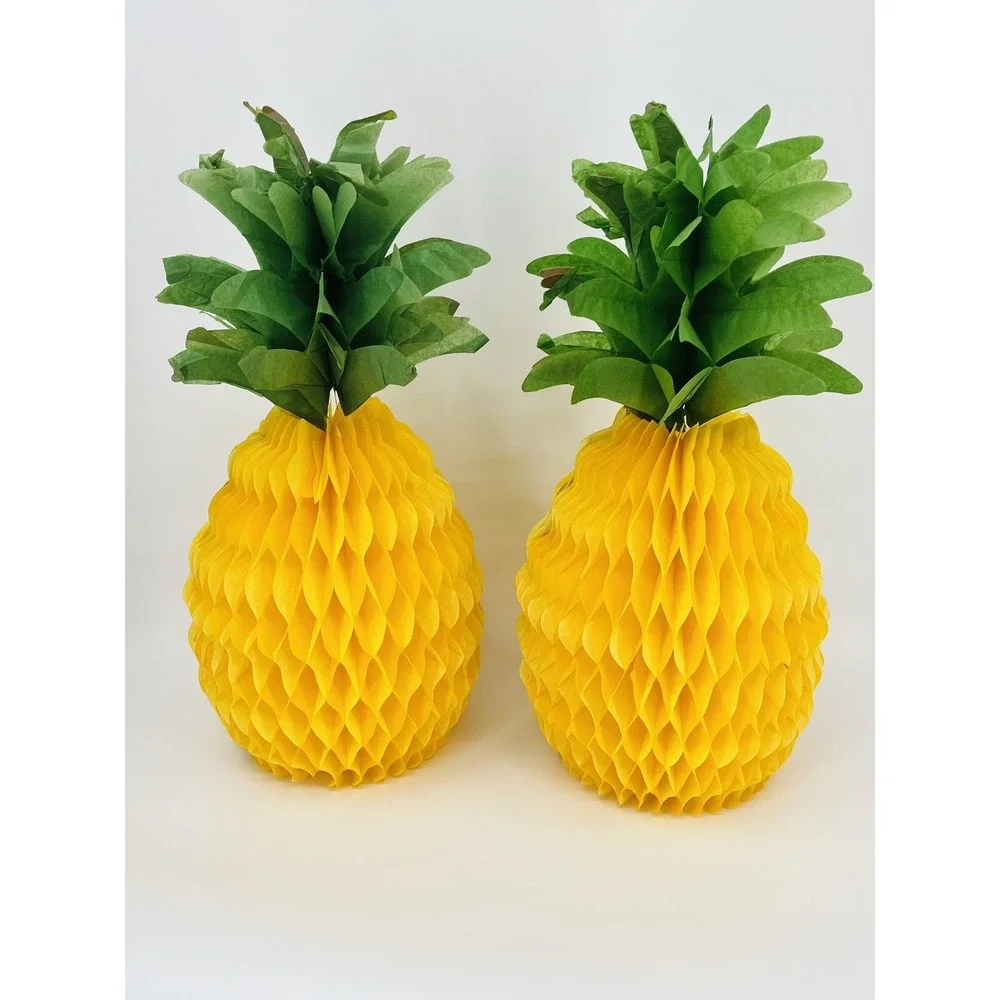 Vintage Beistle Co USA Pineapple Tissue Paper Decorations 20